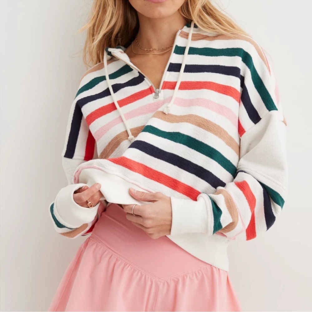 Aerie Restart Quarter Zip terry cloth XL NWOT